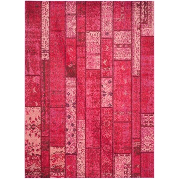 Safavieh Monaco Power Loomed Rectangle Rug- Pink - Multi- 9 x 12 ft. MNC216D-9 - main